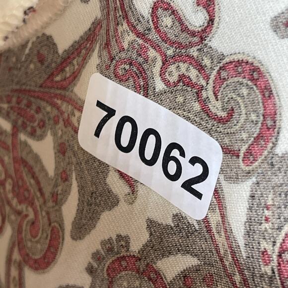 ADDENDA Top Womens M Paisley Shirt Blouse Button Front Long Sleeve Brown VTG - Picture 13 of 13